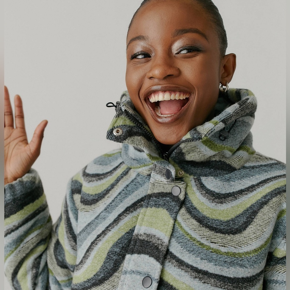 BDG Isla Wool Puffer Jacket - Picture 5 of 11